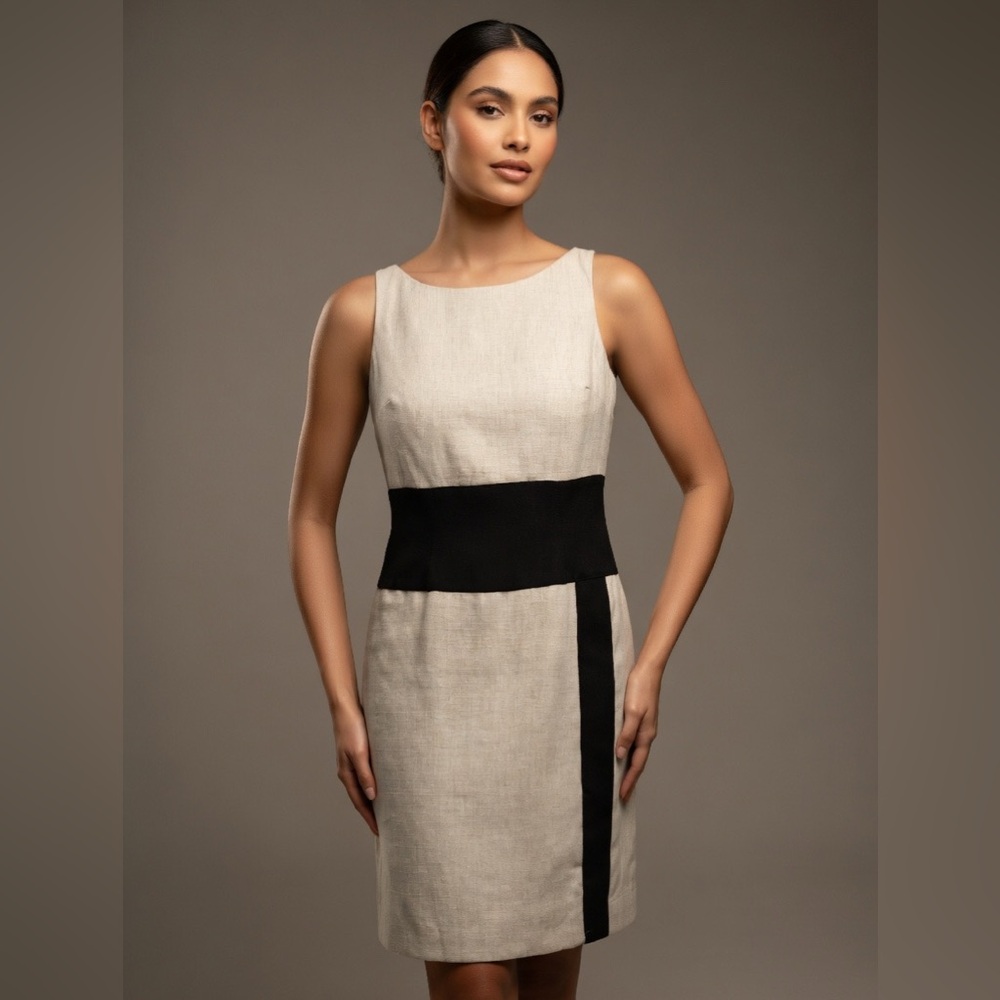 EVAN PICONE 12 Elegant Black and grey Women's Dress (C5526)
